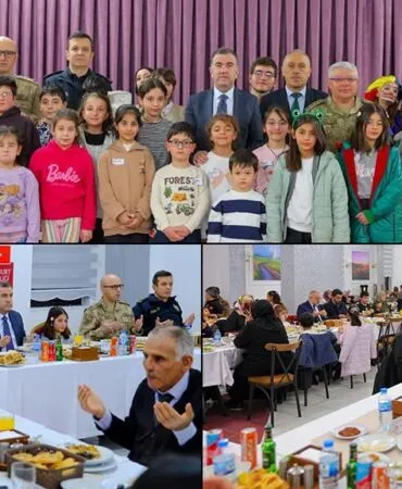 Bayburt’ta Yürekleri Isıtan İftar, Vali Eldivan Yetim Çocuklarla Bir Araya Geldi