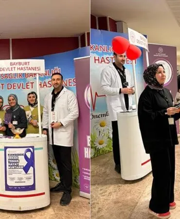 Bayburt Devlet Hastanesi’nden Kanser Haftası Etkinliği, Erken Tanı Hayat Kurtarır