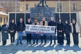 Bayburt’ta Eğitimcilerden Saldırılara Tepki