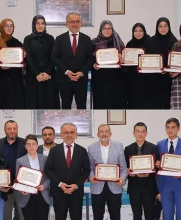 Bayburt'ta Hafızlık Heyecanı, Başarılı Öğrenciler Belgelerine Kavuştu