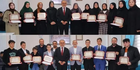 Bayburt’ta Hafızlık Heyecanı, Başarılı Öğrenciler Belgelerine Kavuştu