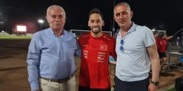 Başkan Mete Memiş, ABD'de Kaptan Hakan Çalhanoğlu Bir Araya Geldi