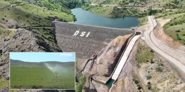 Bayburt Aydıntepe Pınargözü Göleti'nde Borular Döşendi, İmalat Başladı