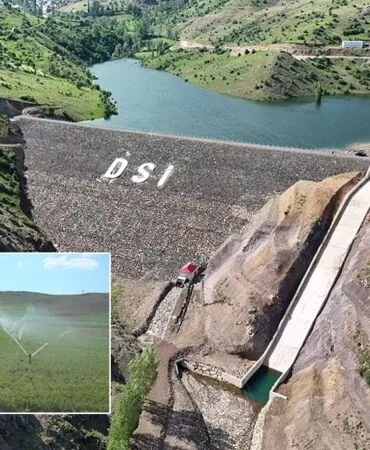 Bayburt Aydıntepe Pınargözü Göleti'nde Borular Döşendi, İmalat Başladı