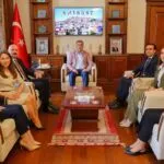 Bayburt'a Veda Eden Hakim ve Savcılar Vali Eldivan ile Bir Araya Geldi