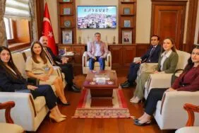 Bayburt'a Veda Eden Hakim ve Savcılar Vali Eldivan ile Bir Araya Geldi