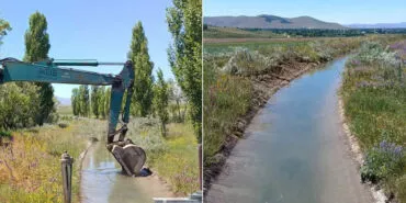 Bayburt Karşıgeçit ve Adabaşı Köylerinde Sulama Temizliği Çalışması
