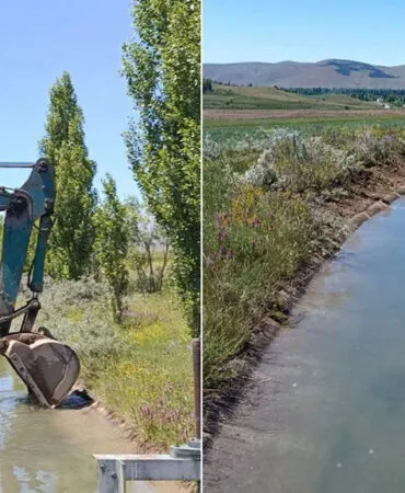 Bayburt Karşıgeçit ve Adabaşı Köylerinde Sulama Temizliği Çalışması