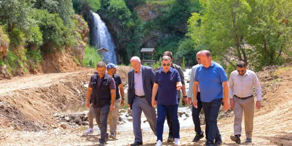Bayburt Sırakayalar Şelalesi Çevre Düzenleme Çalışmaları Hızla İlerliyor