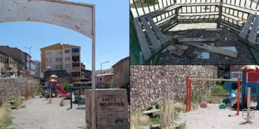 Bayburt Veli Şaban Mahallesi'ndeki Parkın Bakımsız Haline Mahalle Sakinlerinden Tepki