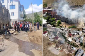 Bayburt Yazyurdu Köyü'nde Yangın Sonrası Hasar Tespit Çalışmaları Başladı