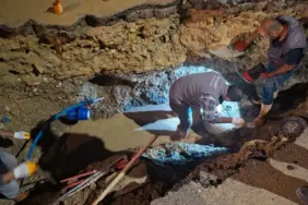 Bayburt’ta İçme Suyu Hattındaki Arızaya Hızlı Müdahale
