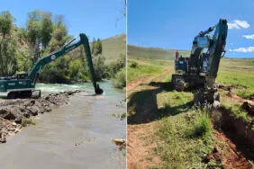 Bayburt'un 5 Köyünde Drenaj Temizliği Yapılıyor