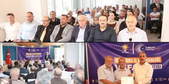 Bayburt AK Parti Teşkilatında Ahde Vefa Buluşması Gerçekleşti