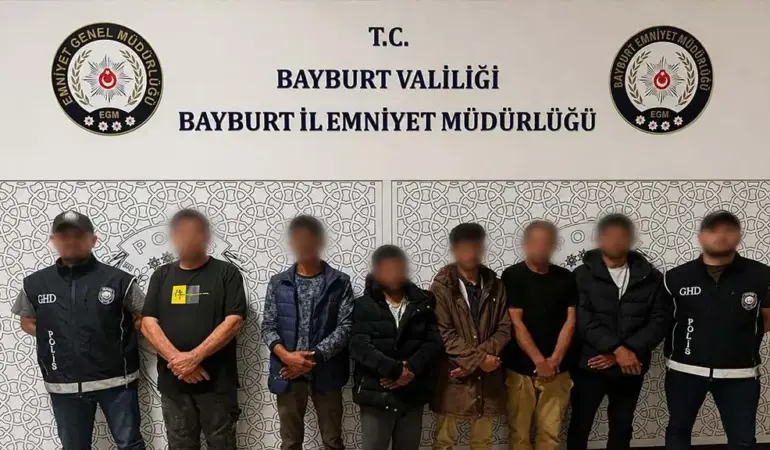 Bayburt'ta Düzensiz Göç Operasyonu: 6 Kişi Yakalandı