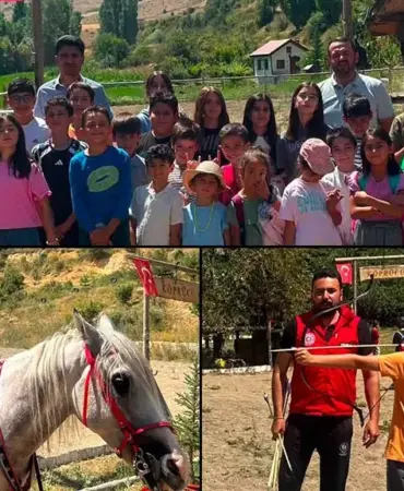 Bayburt’ta Kur'an Kursu Öğrencileri İçin Unutulmaz Gün, At Bindi, Ok Attılar