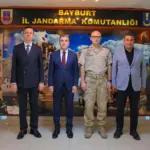 Bayburt'ta Tayini Çıkan İl Jandarma Komutanı Albay Fatih Aslan'a Özel Ziyaret