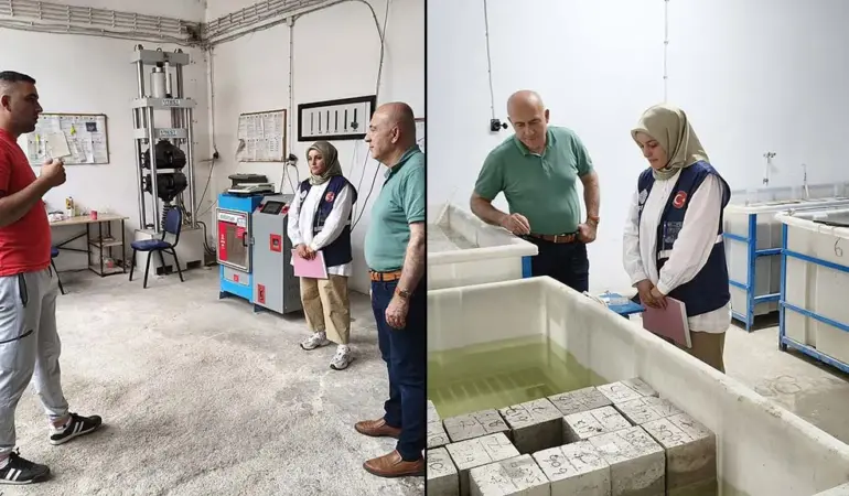 Bayburt’ta Yapı Laboratuvarına Yönelik Denetim Gerçekleştirildi