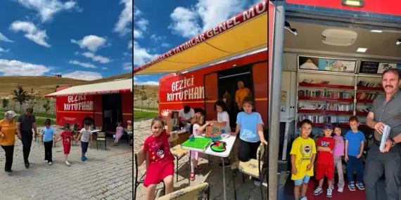 Bir Kitap, Bir Oyun, Bir Tebessüm, Gezici Kütüphane Gökçedere’de