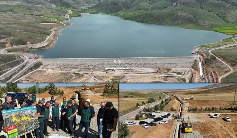 DSİ Yöneticileri Bayburt Kırklartepe Barajı Sulama İnşaatını İnceledi