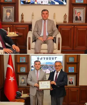 Bayburt İl Müftüsü Bayram Danacı’dan Vali Eldivan’a Veda Ziyareti