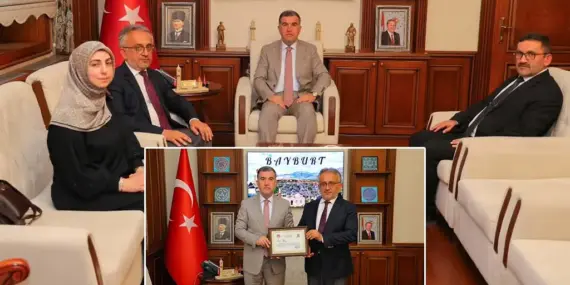 Bayburt İl Müftüsü Bayram Danacı’dan Vali Eldivan’a Veda Ziyareti