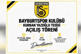 Bayburtspor Kurban Yazoğlu Tesisi Kapılarını Açıyor