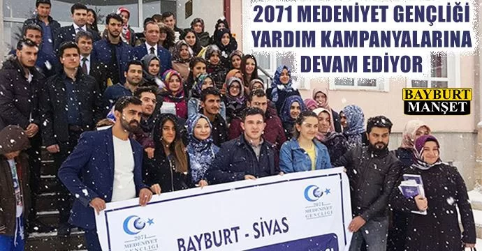 2071 Medeniyet Gençliği Yardımlarına Devam Ediyor