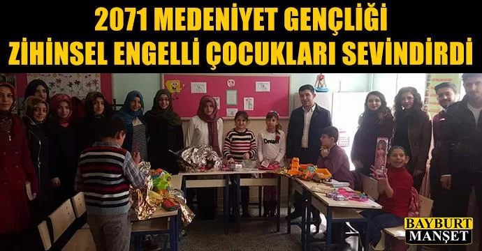 2071 Medeniyet Gençliği Zihinsel Engelli Çocukları Sevindirdi