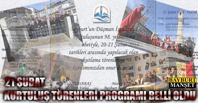 21 Şubat Kurtuluş Törenleri Programı Belli Oldu