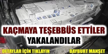 Bayburt Emniyeti Kaçakçılara Göz Açtırmıyor