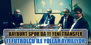 Bayburt Spor 11 Futbolcu ile Anlaştı