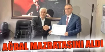 Ağbal mazbatasını aldı