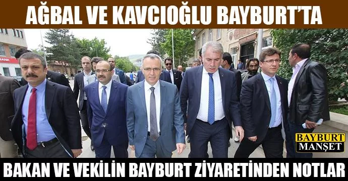 Ağbal ve Kavcıoğlu Bayburt'ta