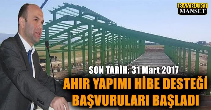 Ahır Yapımı Hibe Desteği Başvuruları Başladı