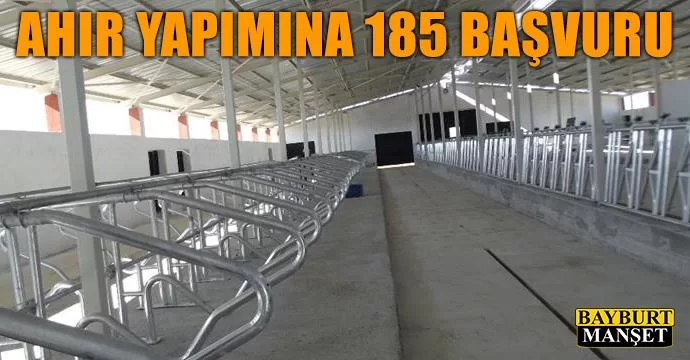 Ahır Yapımına 185 Başvuru