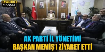 Ak Parti İl Yönetimi Başkan Memiş’i Ziyaret Etti