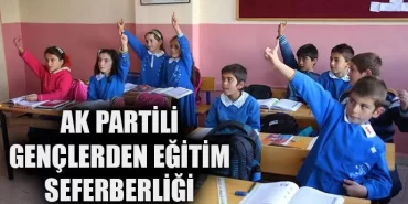 Ak partili gençlerden eğitim seferberliği