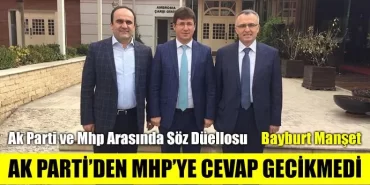 Ak Parti’den Mhp’ye Cevap Gecikmedi