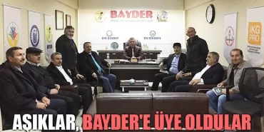 Aşıklar, BAYDER'e üye oldular