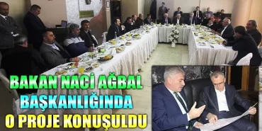 Bakan Ağbal başkanlığında tarım yerleşkesi konuşuldu