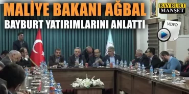 Bakan Ağbal Bayburt Yatırımlarını Anlattı