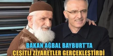 Bakan Ağbal Bayburt'ta çeşitli ziyaretler gerçekleştirdi
