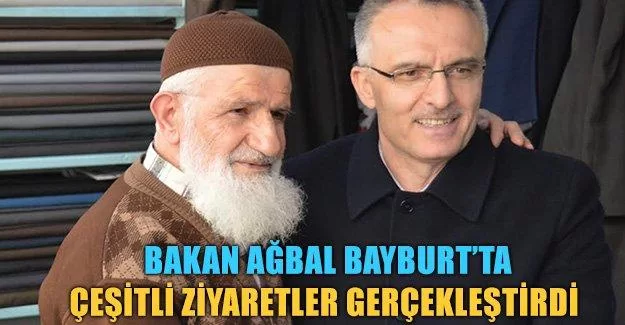 Bakan Ağbal Bayburt'ta çeşitli ziyaretler gerçekleştirdi