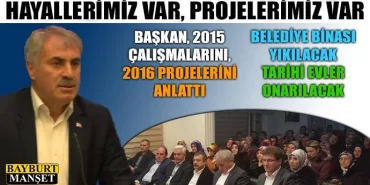 Başkan Mete Memiş, Bayburt Projelerini Anlattı