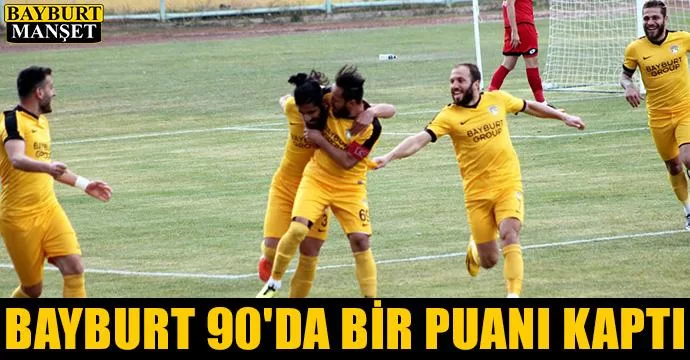 Bayburt 90'da bir puanı kaptı