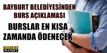 Bayburt belediyesinden burs açıklaması