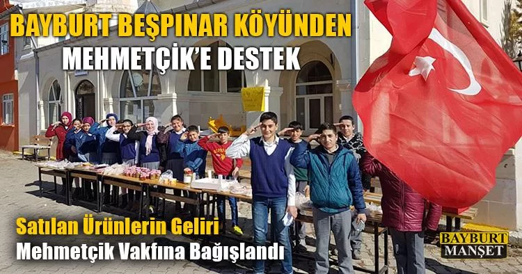 Bayburt Beşpınar Köyünden Mehmetçik’e Destek