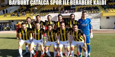 Bayburt Çatalca Spor İle Berabere Kaldı