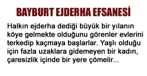 Bayburt Ejderha Efsanesi